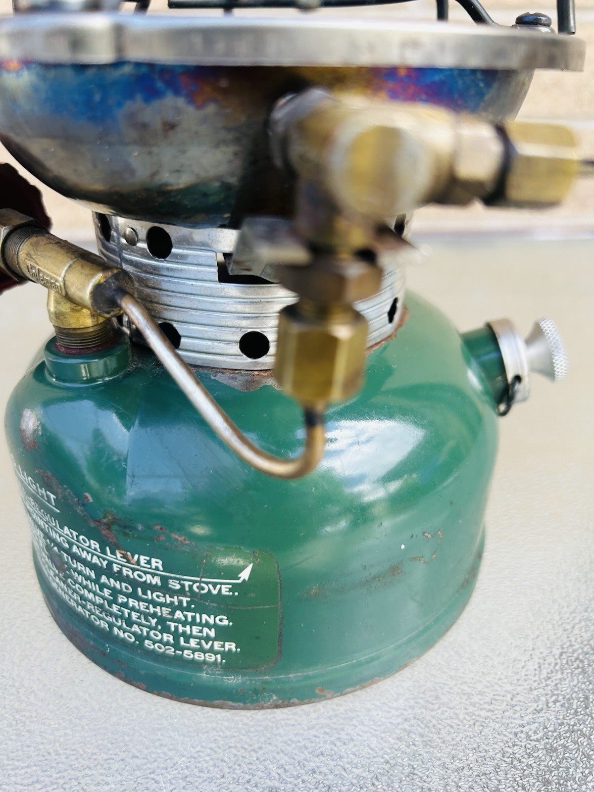 Coleman 502 11-71 The Coleman Co Fires, Burns Blue, Holds Pressure