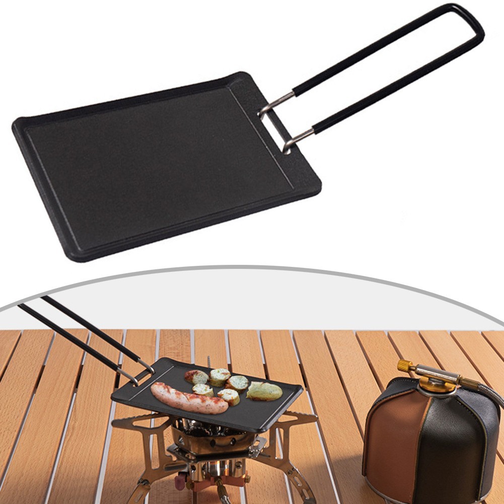 Lightweight and Easy to Carry Single Camping NonStick Frying Pan Plate