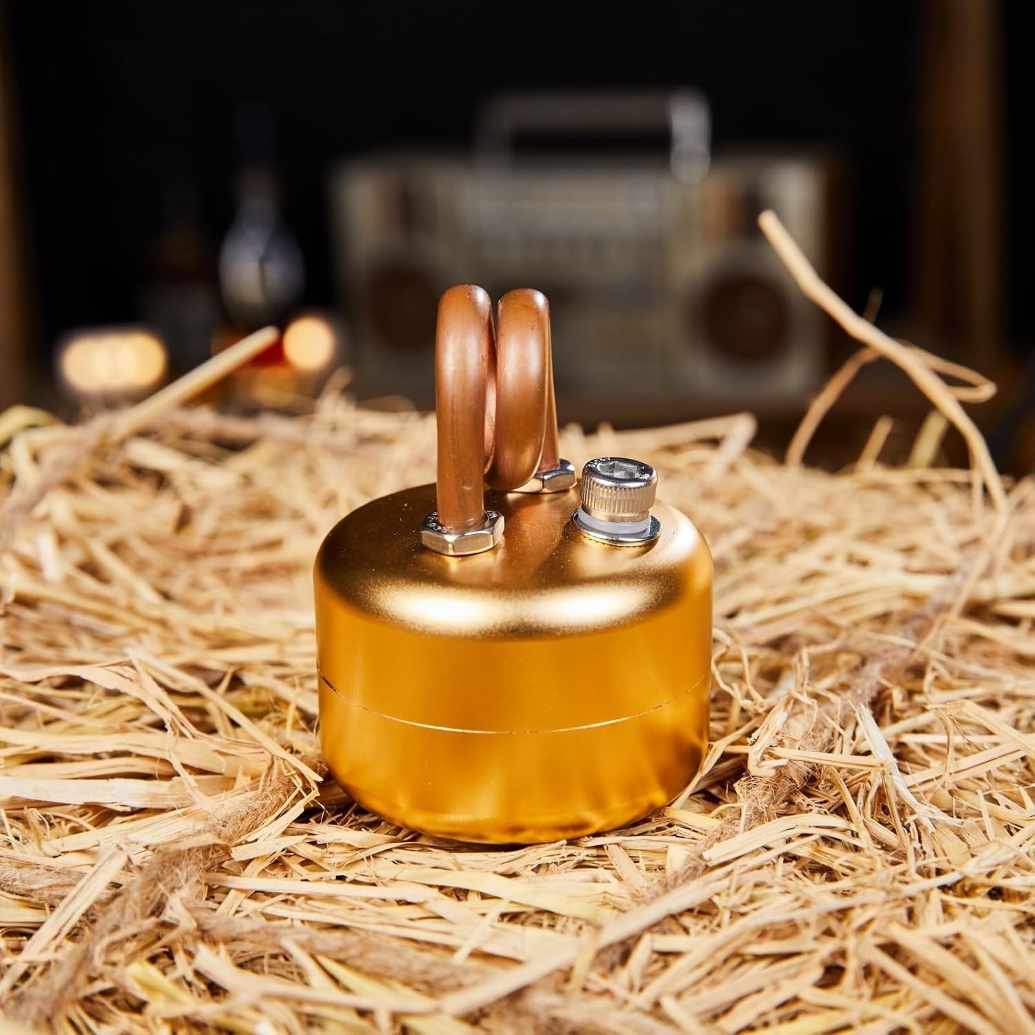 Ultra-light And Portable Aluminium Alloy Alcohol Stove, Retro Color Mini Stove