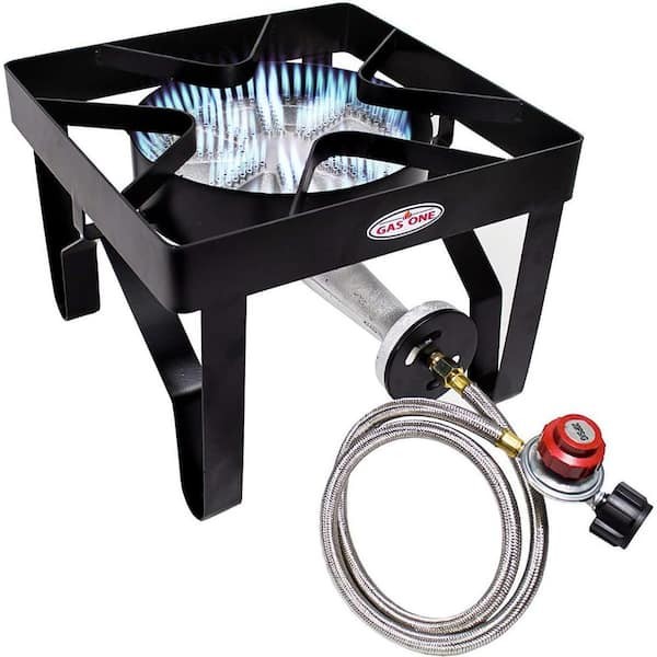 High Pressure Propane Burner 16 In. Outdoor Cooker Turkey Fryer 200,000 Btu