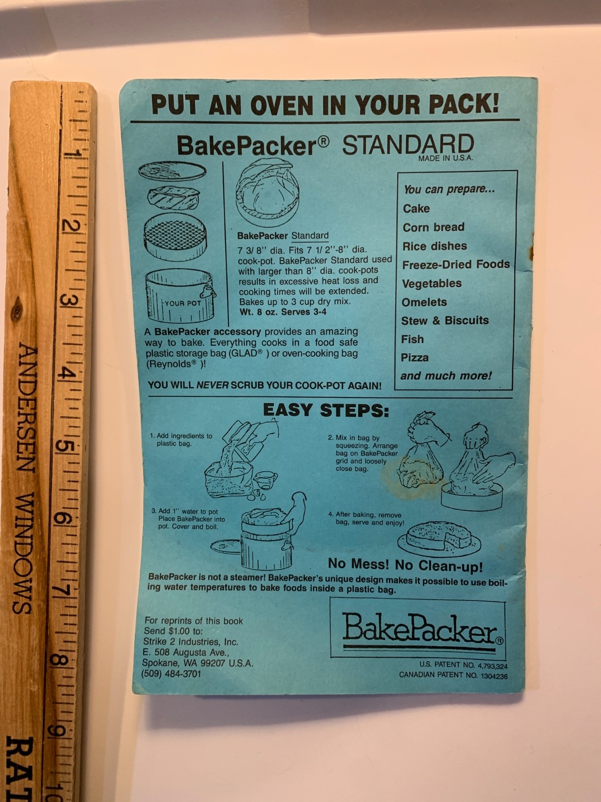 Vintage “BakePacker” Standard outdoor cookware for the outdoors person