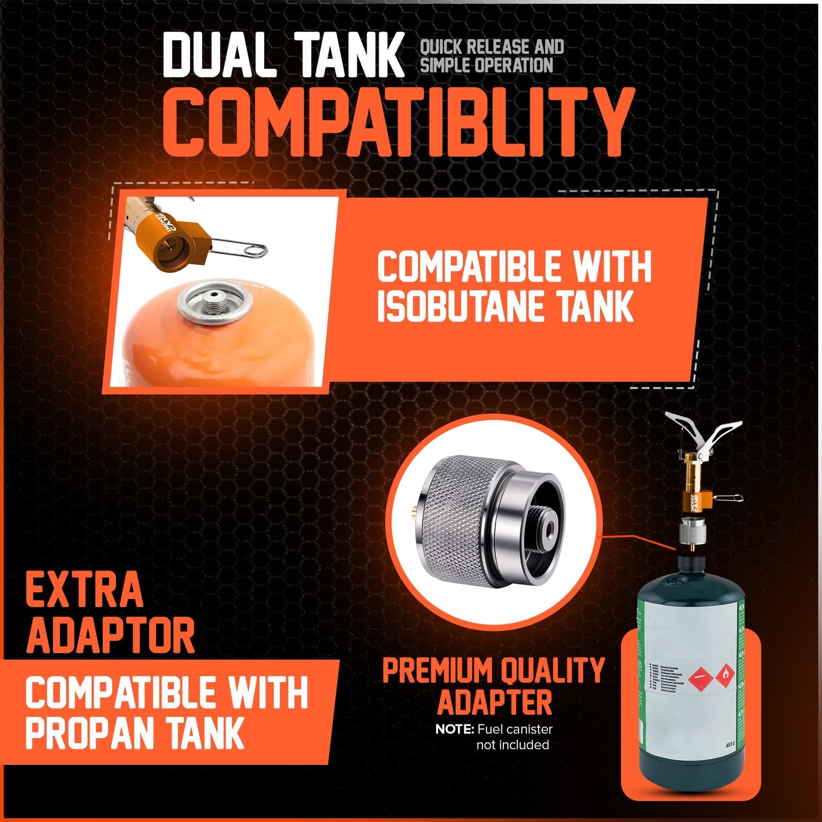 Mini 3000W Camping Stove, Ultralight Backpacking Camp Stove with a Carrying C…
