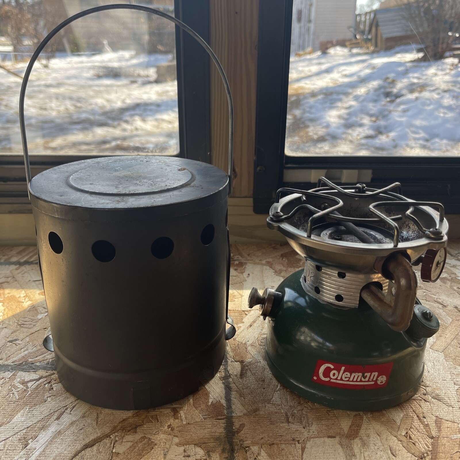 Vintage Coleman Sportster Camp Stove #502-700 8/63 Heater Top Cover “Wow Works”