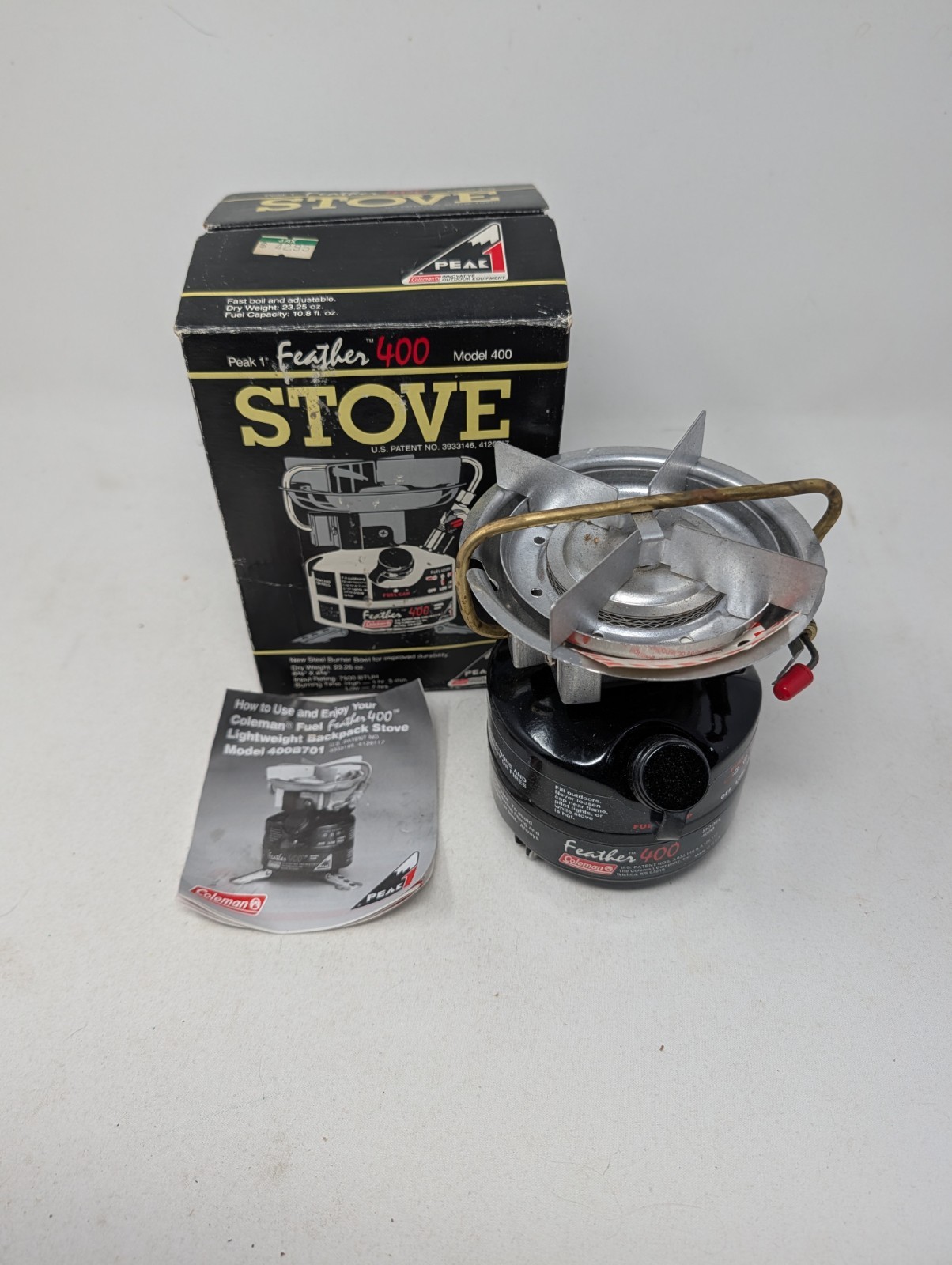 Coleman Feather 400B Peak 1 Single Burner Stove Unused In Box Very Clean