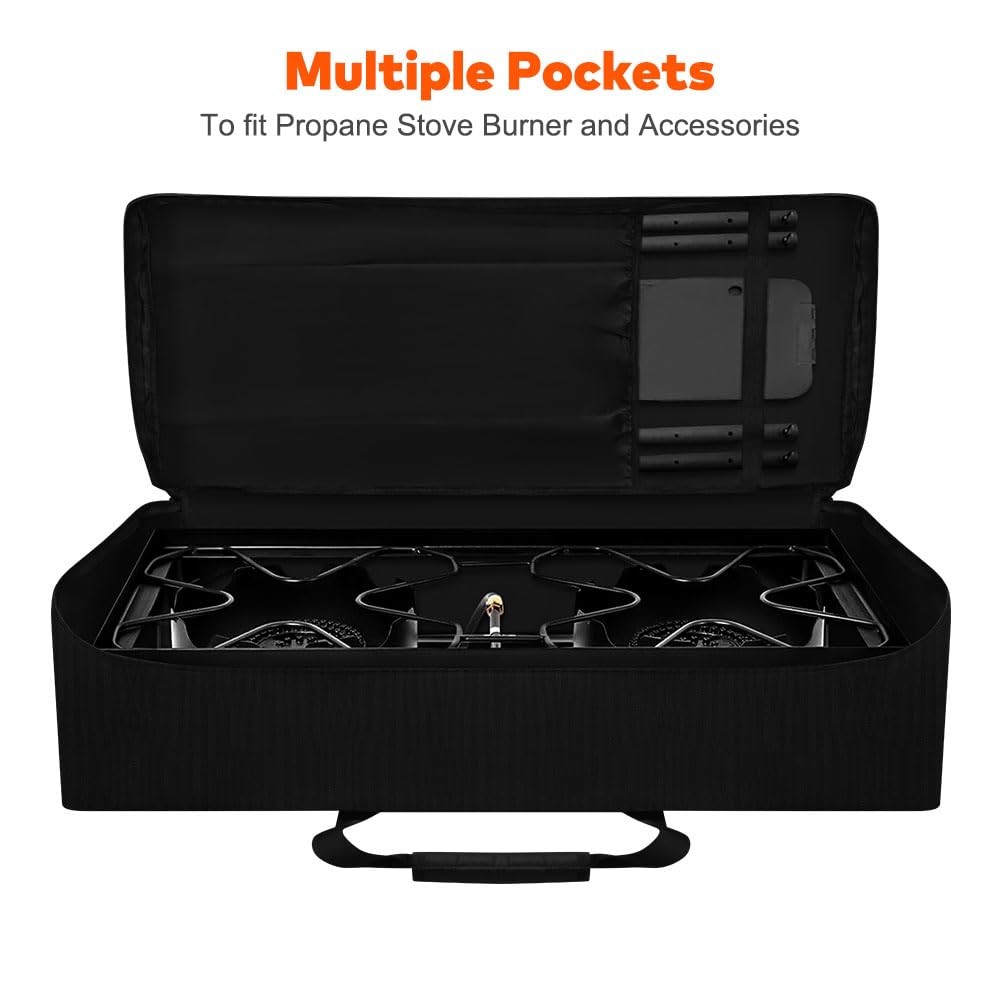 Yorkenbe Carry Bag for Camp Chef 2-Burner Stoves, 1680D Heavy one size, black