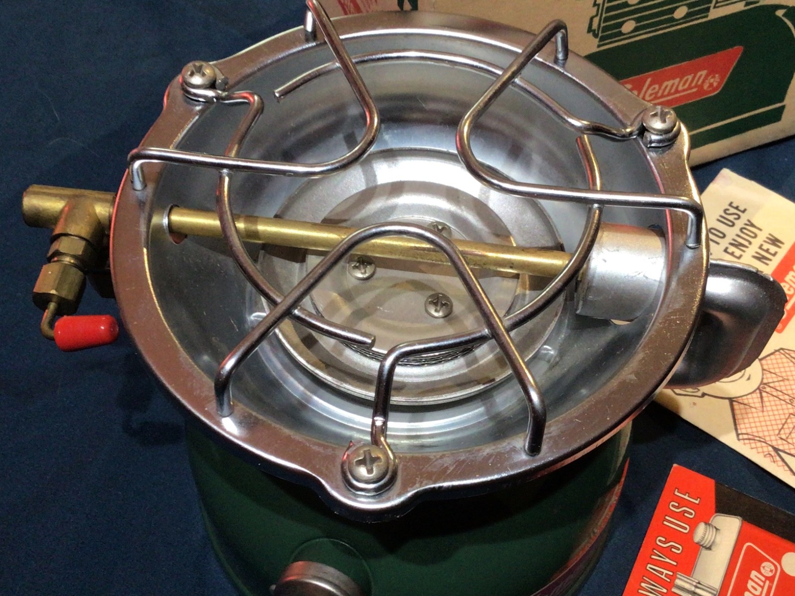 NEW Vintage 1971 COLEMAN Model 502-700 One Burner Sportster Stove NIB unfired 71