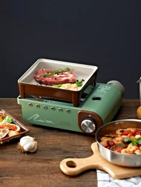Kovea Retro All-in-One System Cooking Mini Gas Stove – Compact Camping Solution