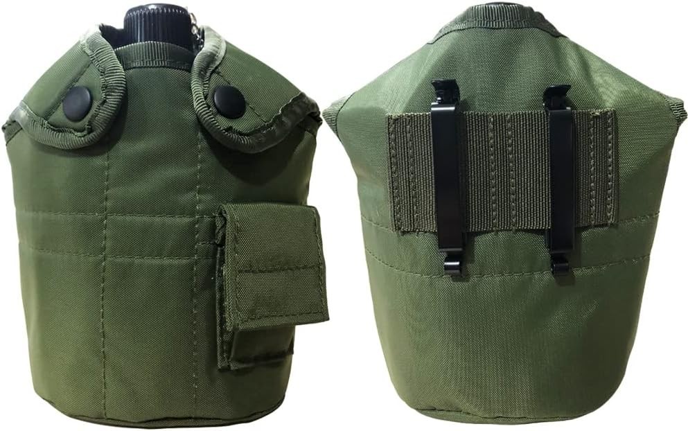 Military Aluminum Canteen with Cup & Stove Set – Perfect for Outdoor Adventures