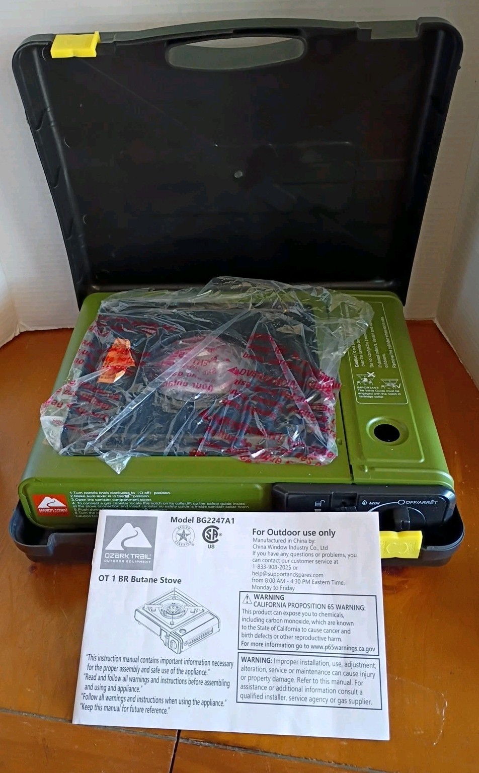Ozark Trail Portable Gas Camping Stove with Case { New }