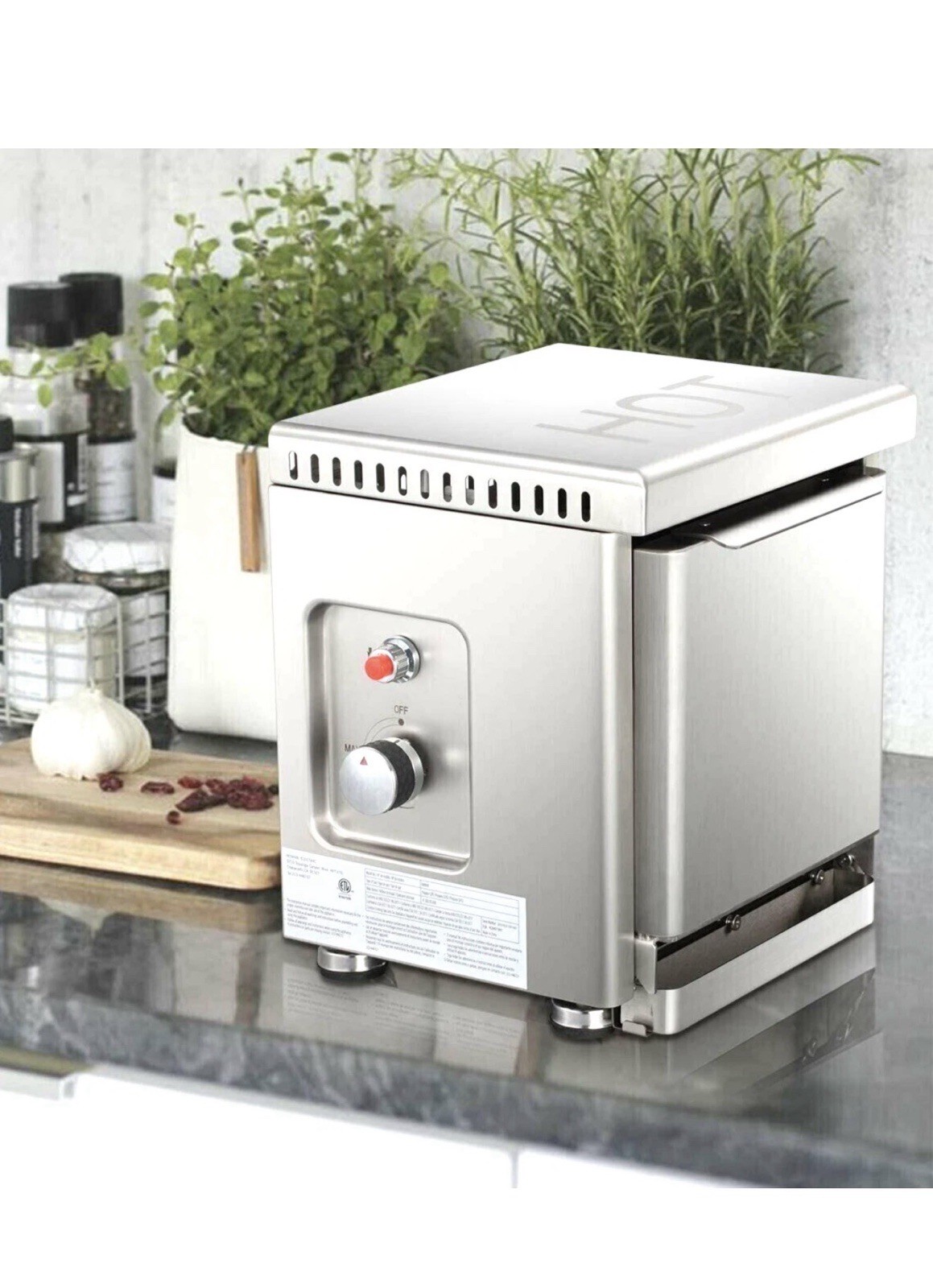 Single Burner Free Standing Liquid Propane 5000 BTU Gas Grill In-Door BBQ NEW