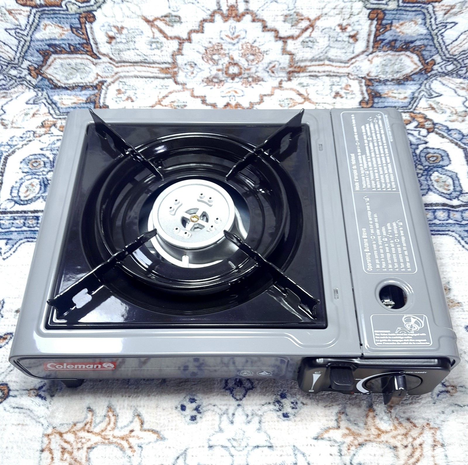 NEW Coleman Portable Butane Camping Stove w/Case Single Burner 7,650 BTU