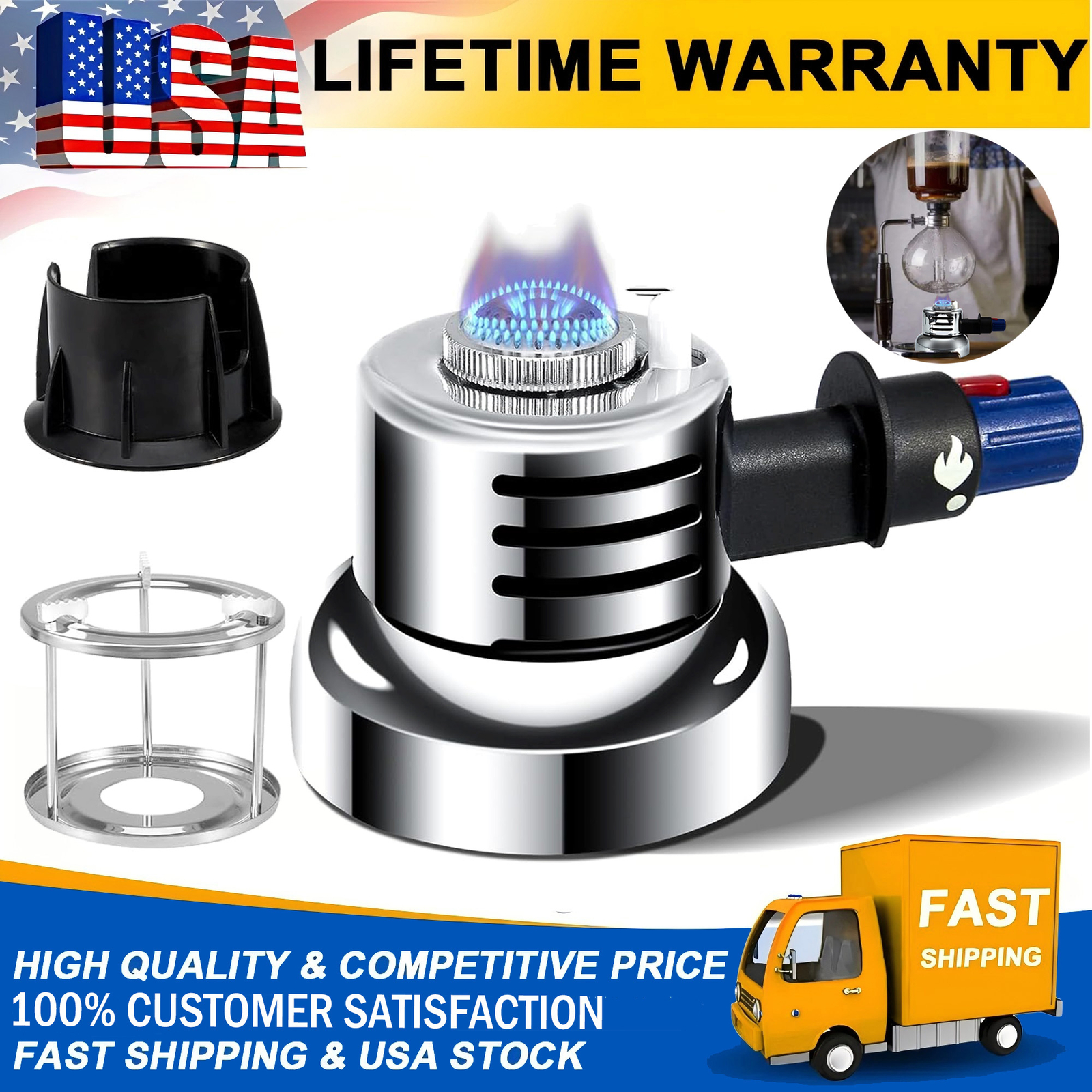 New Portable Mini Butane Stove Furnace Stand Adjustable Flame Small Butane Stove