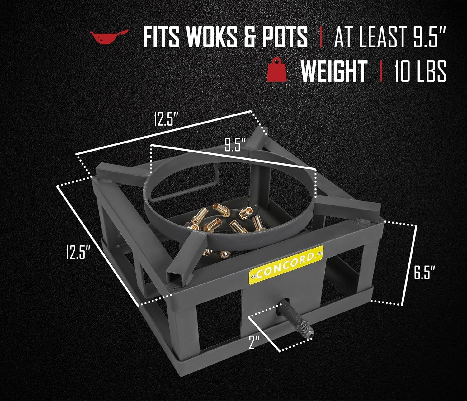 CONCORD THE WOK BLOCK 12″ Single Propane Outdoor Burner