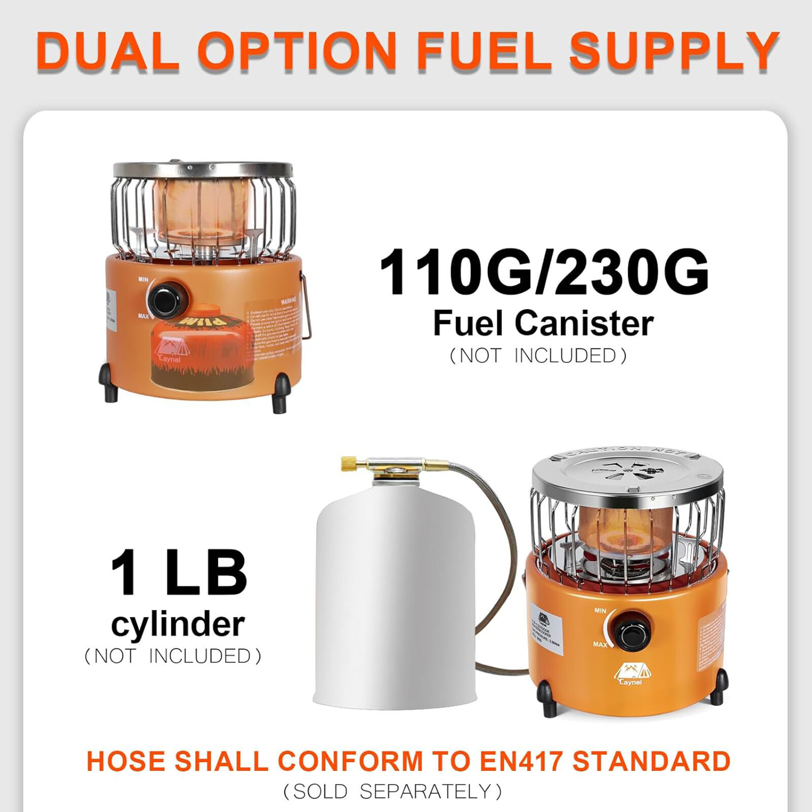 2 in 1 Portable Propane Heater and Stove Outdoor Camping Liquefied Gas Stove