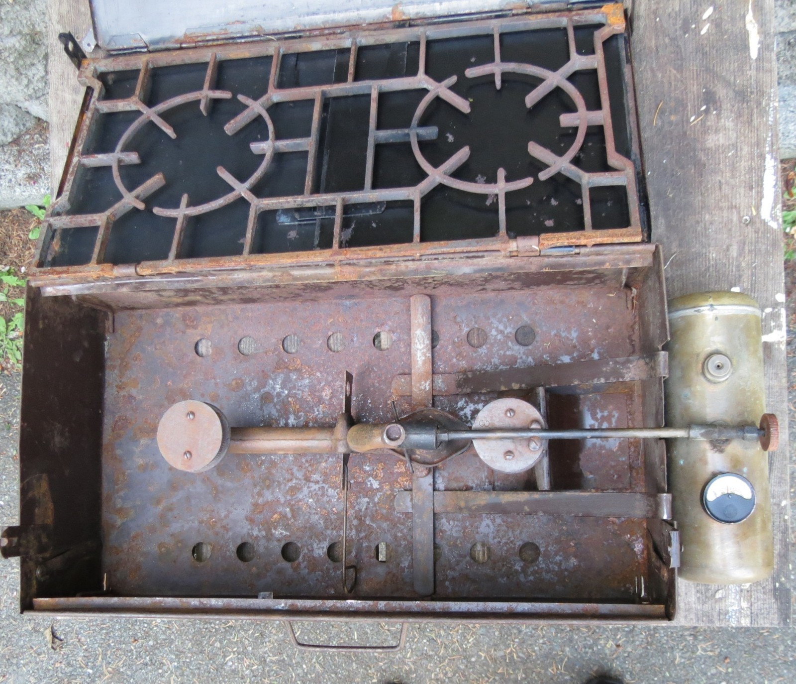 Prentiss Wabers Auto Cook Kit Camping Cookstove Vintage MODEL 3 – Rare UNTESTED