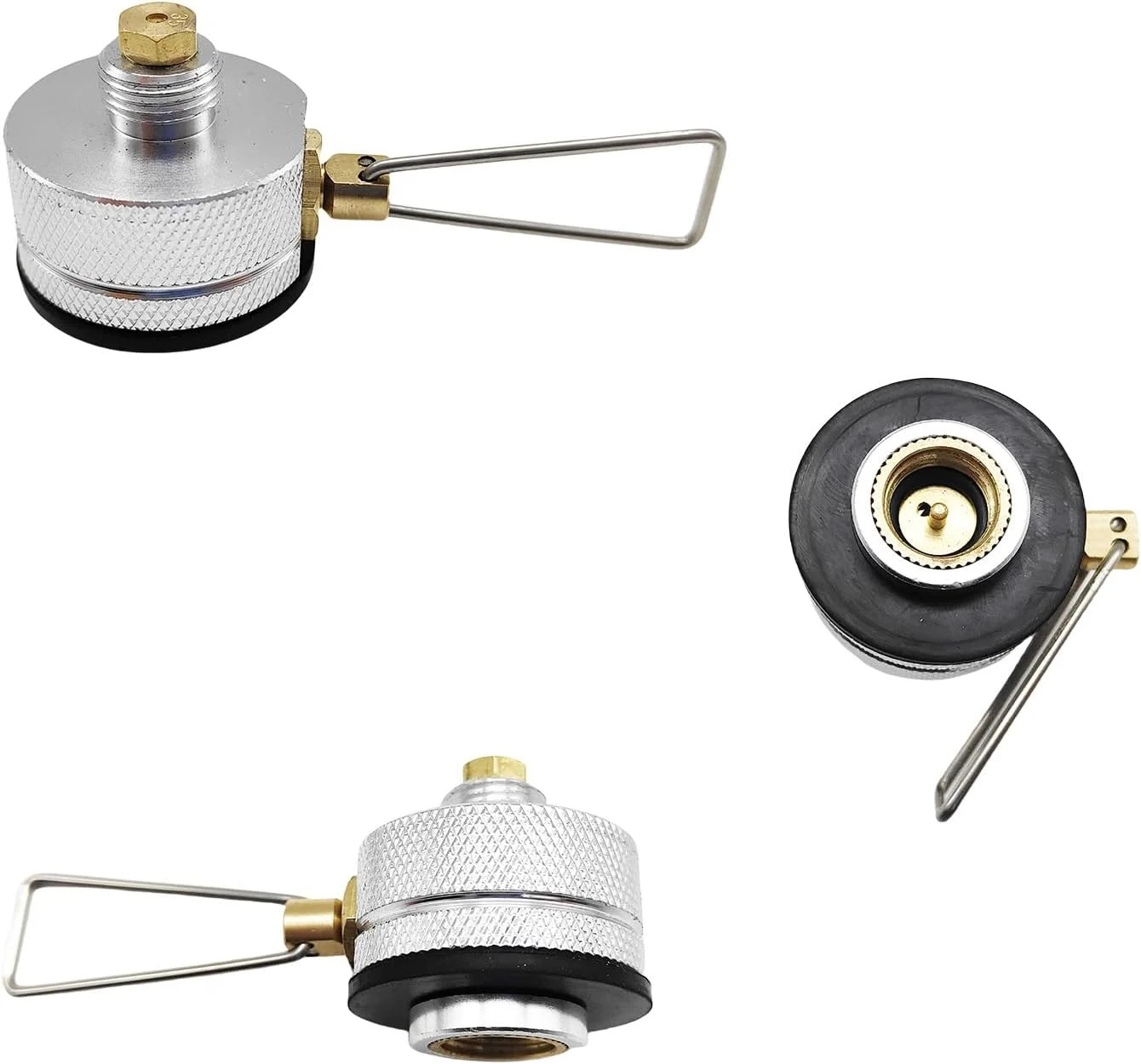 Portable Camping Stove, Burner, with Butane Gas Adapter, For Camping, Backpackin