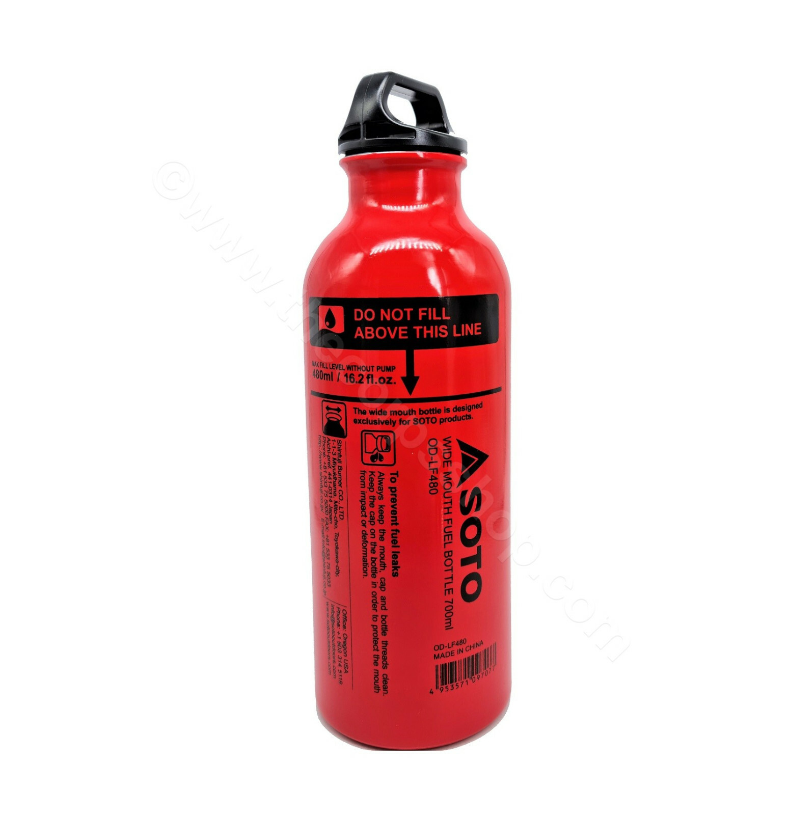 SOTO WIDE MOUTH FUEL BOTTLE FOR MUKA STOVE 3 SIZES .4L / .7L / 1L AVAILABLE