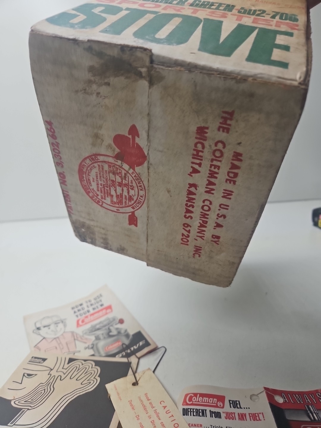 VTG 1968 COLEMAN 502-700 SPORTSTER SINGLE BURNER SPORTSTER STOVE RARE