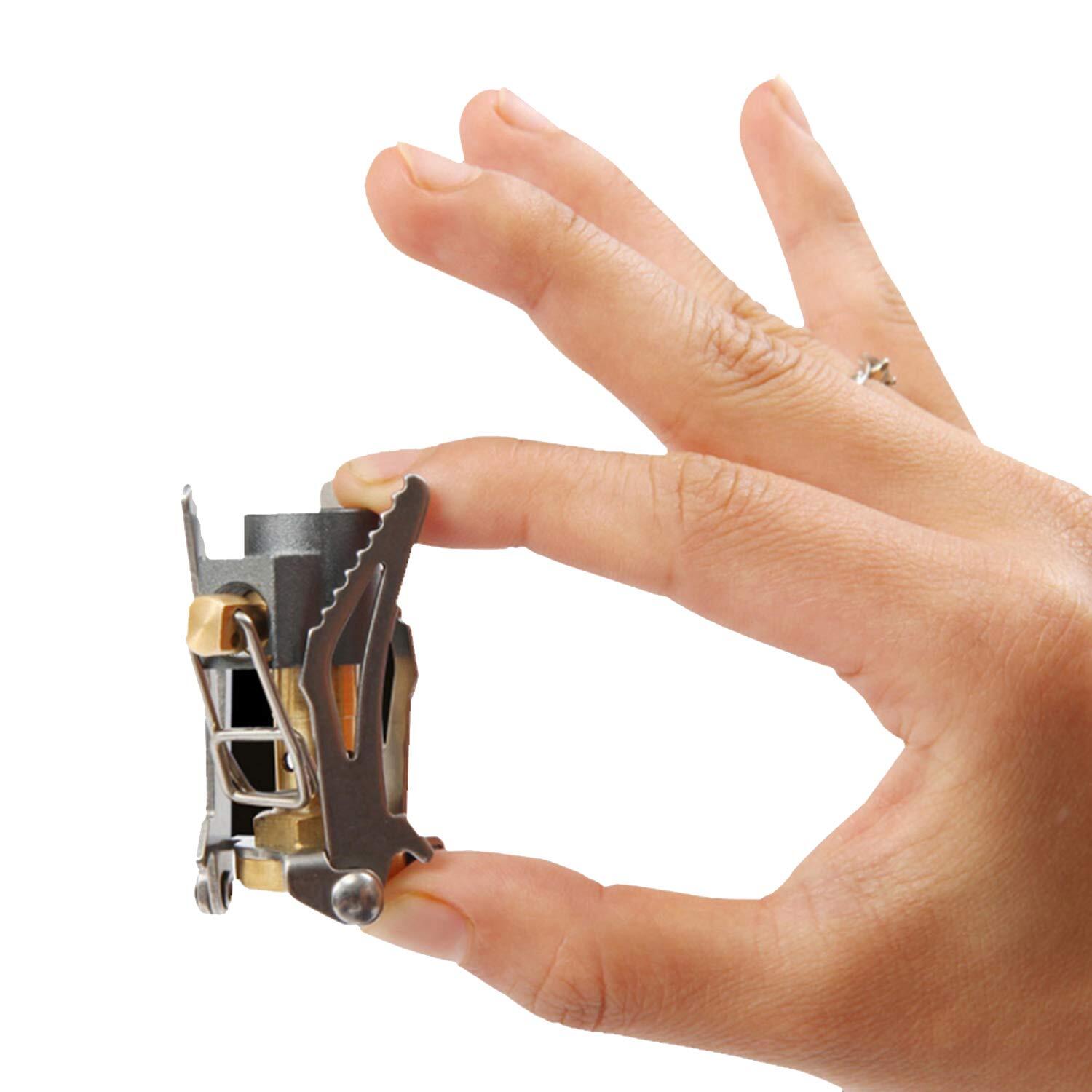 Ultralight Mini Camping Stove 2600w Power Titanium Alloy Automatic Foldable Outd