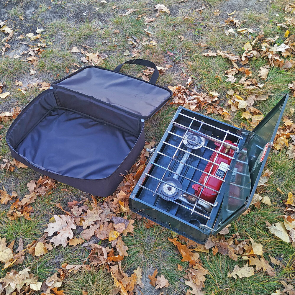 Bag Coleman 413 Carry Case Soft Cover Two Burner Camp Stove Traveling Storage