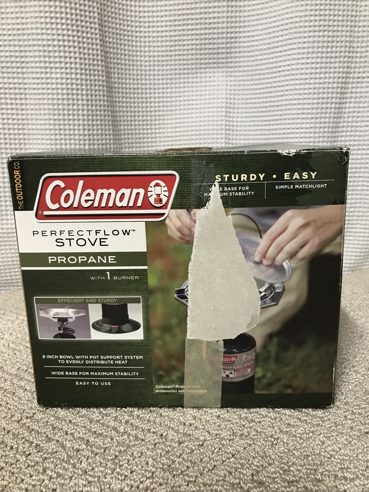 Coleman Perfectflow One Burner Camping Stove Propane Looks Hardly Used