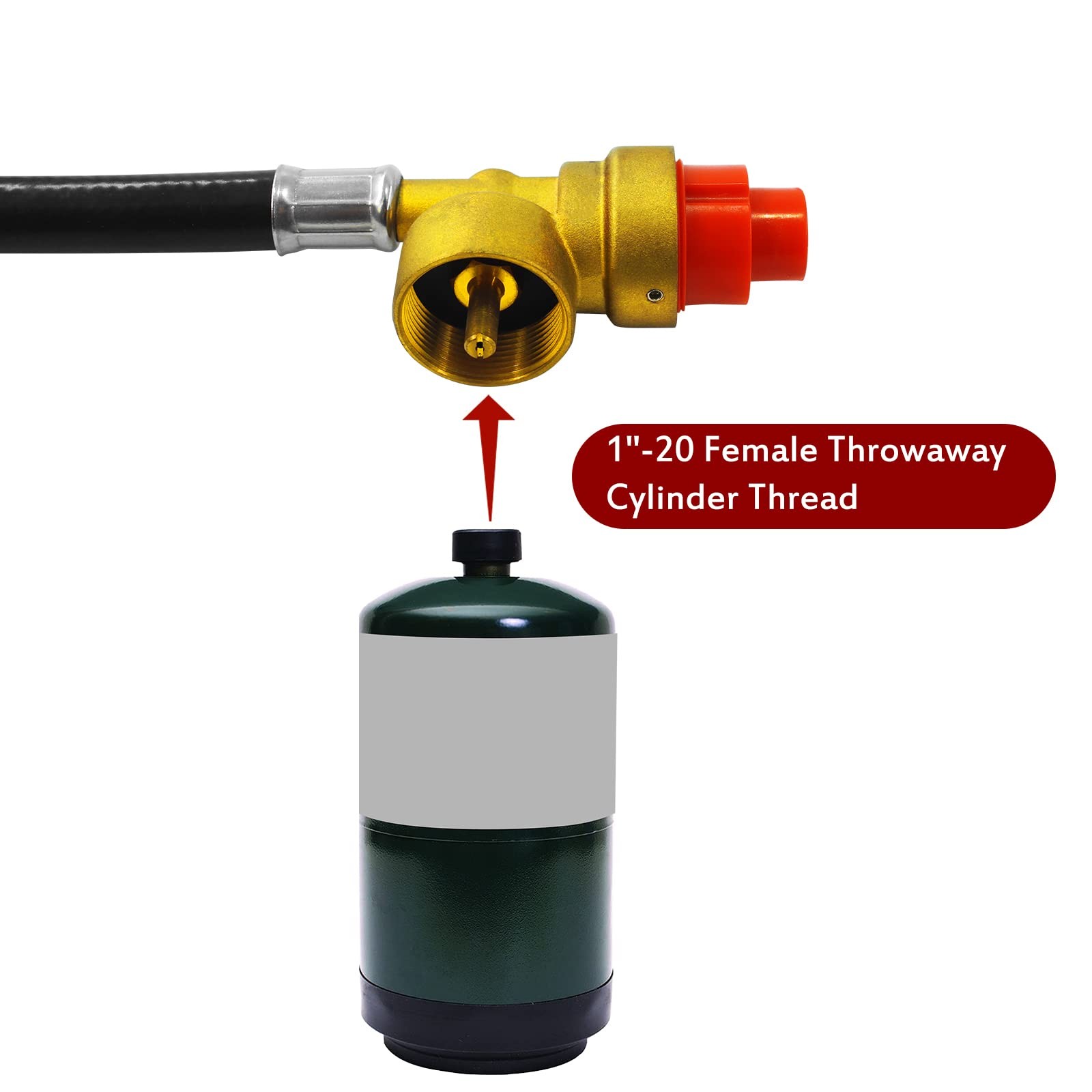 Portable Camping Stove Propane Butane Gas Regulator 27.5 Inch Hose 1LB