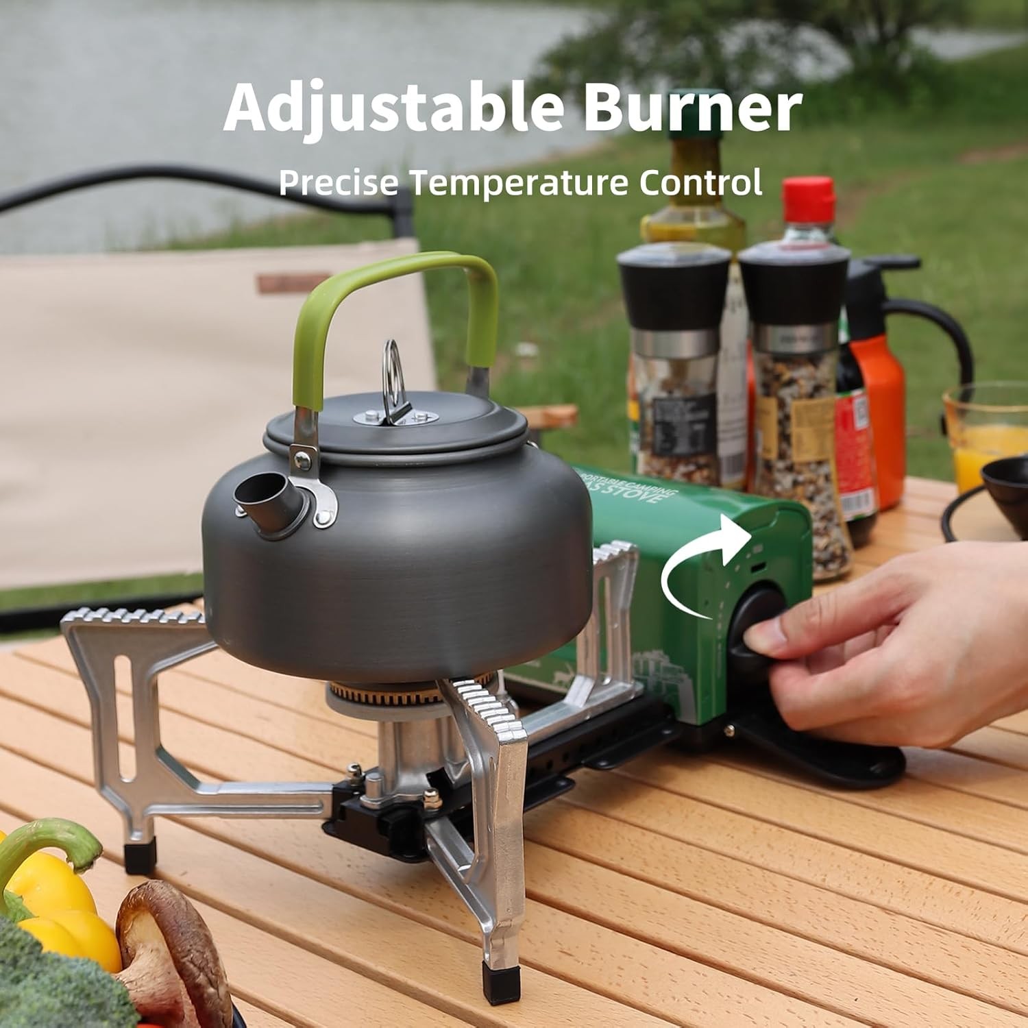 Portable 7500 BTU Butane Stove – Lightweight Folding Outdoor & Indoor Cooking