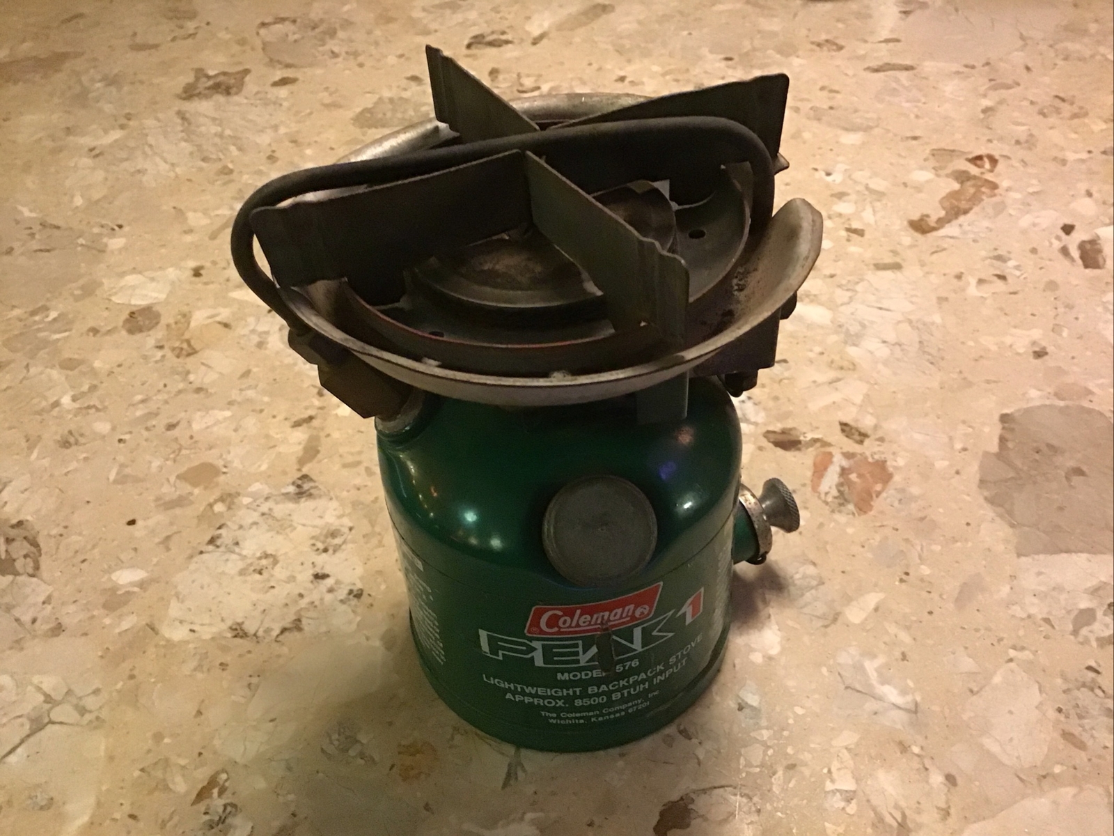 Coleman Peak 1 Model 576 Camp Stove, Tested Made in Canada 1976 Hike Vintage