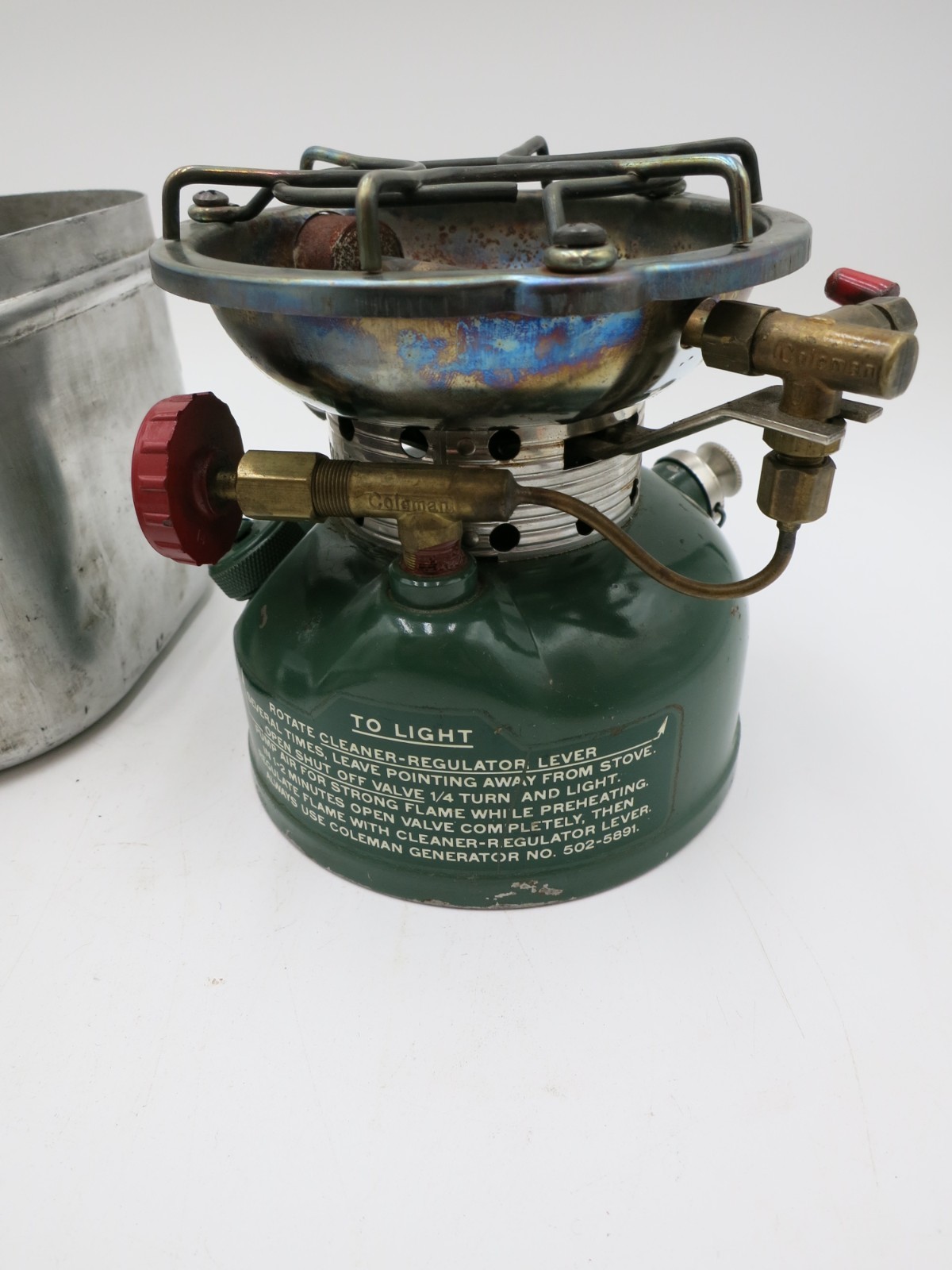 COLEMAN 502 SPORTSTER SINGLE BURNER CAMP STOVE 8 – 70 IN CASE HIKING TESTED