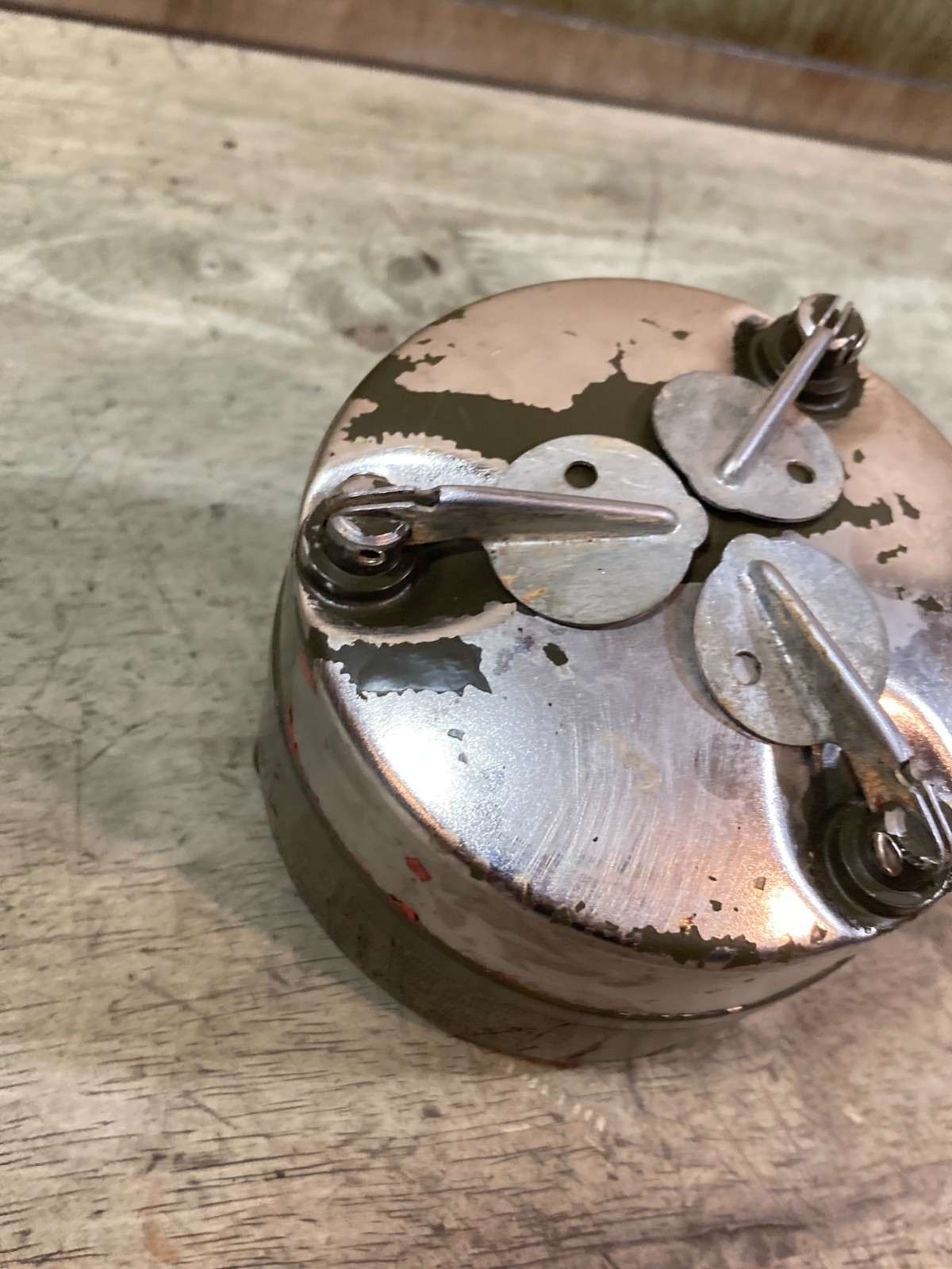M1950 Coleman Stove – Fount Tank – Major paint and Decal loss