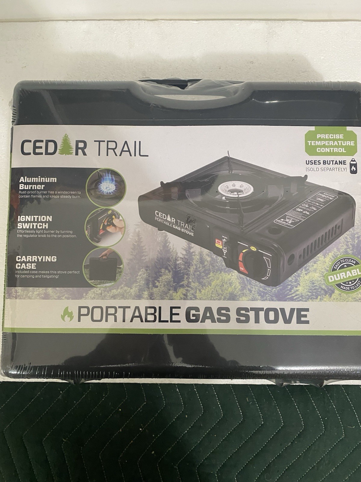 Cedar Trail Portable Propane Gas Stove New In Box!
