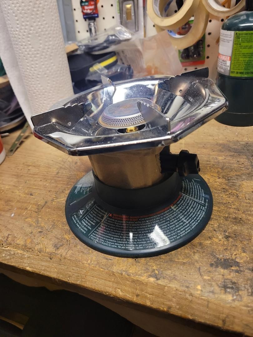 Coleman Perfectflow One Burner Camping Stove Propane Looks Hardly open box