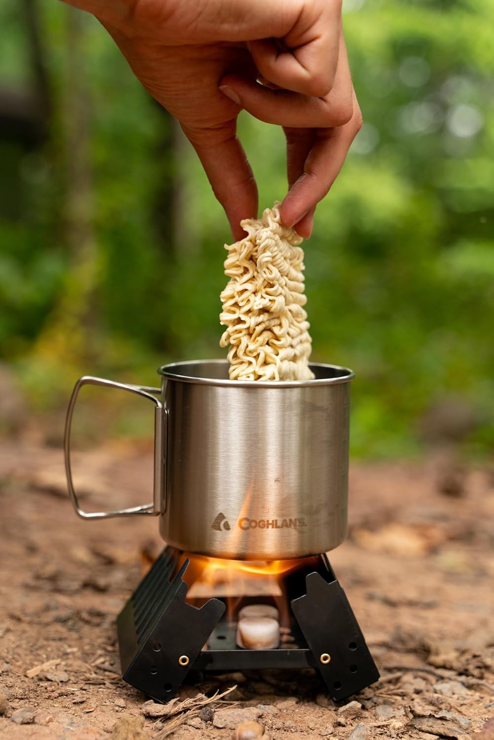 Backpacking Essential: Foldable Camping Stove with 24 Fuel Tablets – Lightweight