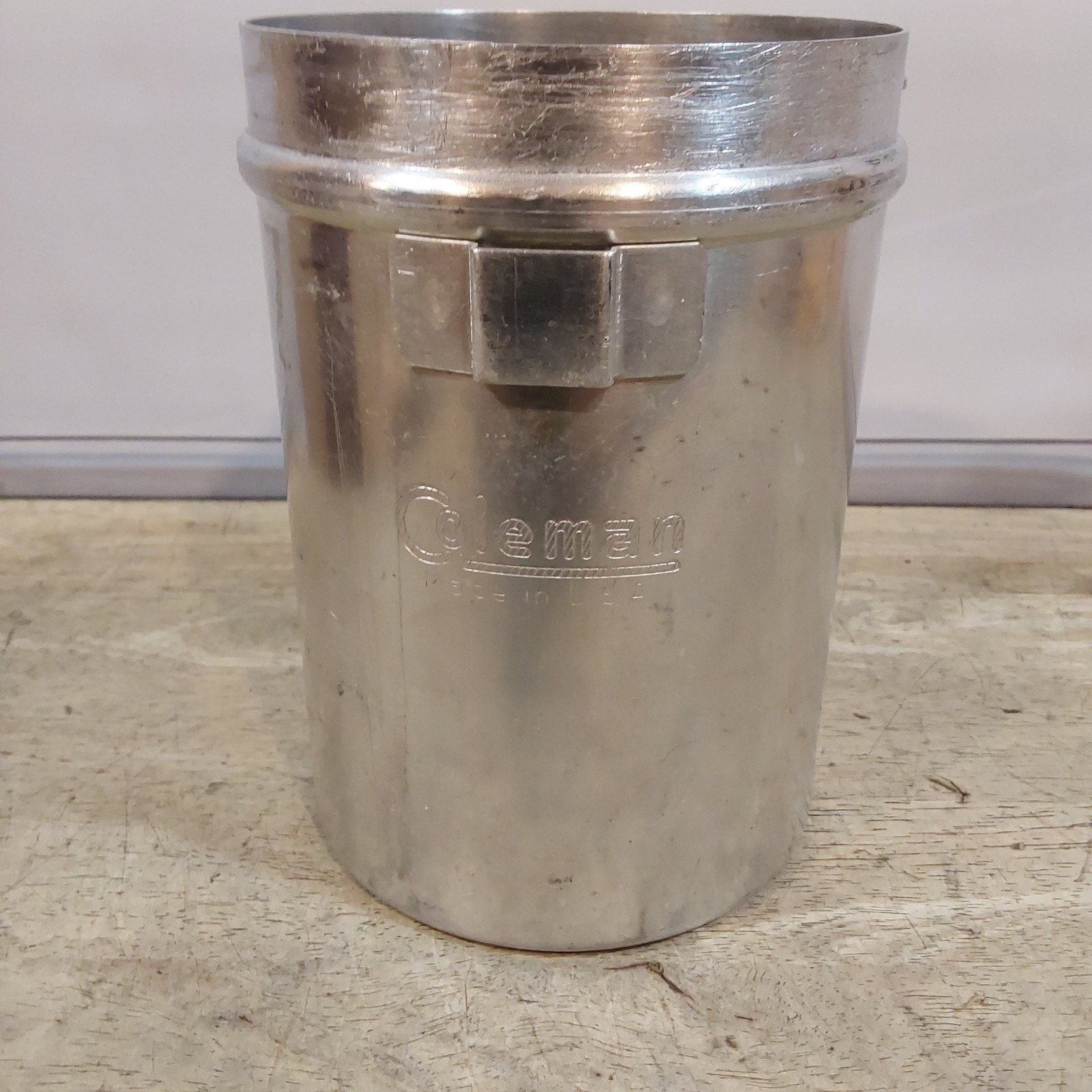 Coleman 530 GI Stove – Case BOTTOM Half Pot Pan – Scuffs Scratches Dents