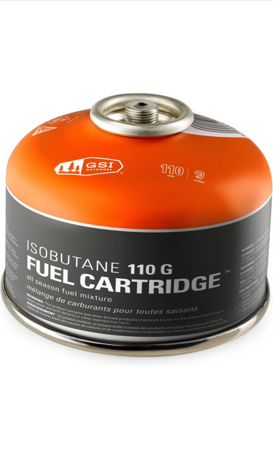 GSI Outdoors Isobutane Fuel Cartridge 110g