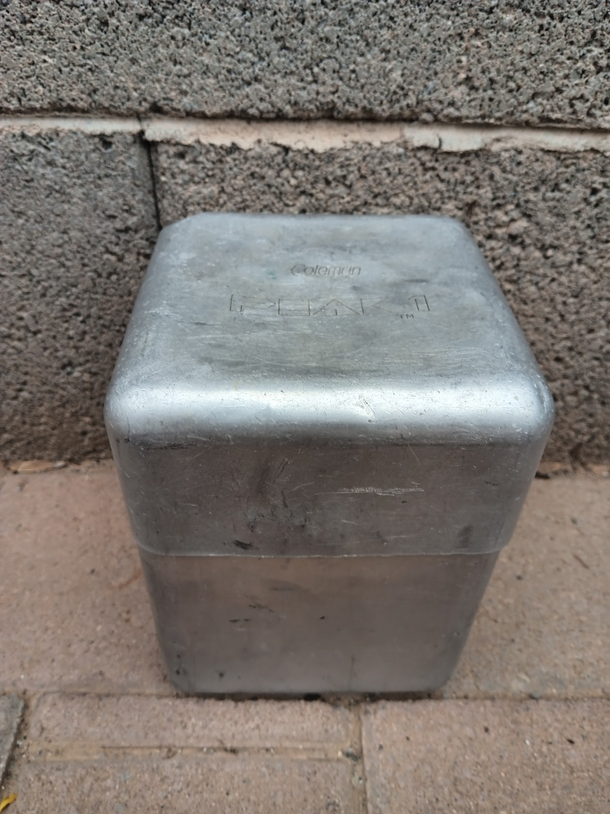 Vintage Coleman Peak 1 Camping Stove Aluminum Case Box Only