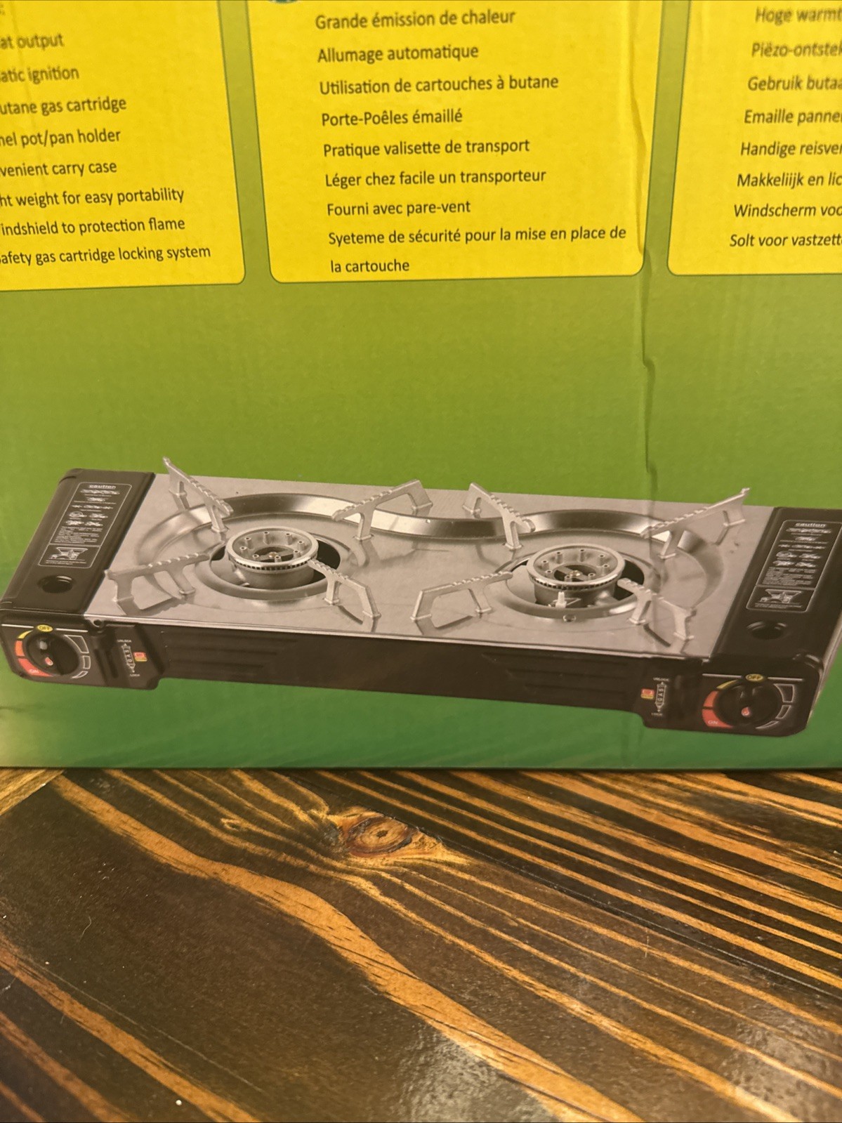Double Burner Gas Stove Model Number BDZ-2×155 Gas Range Made In China.