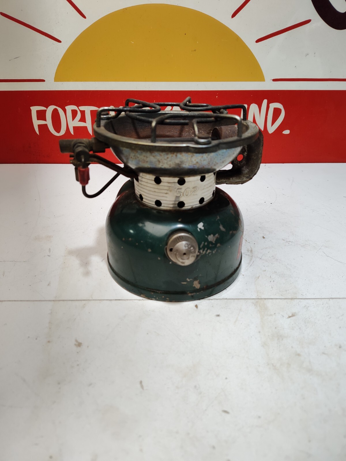Coleman 1962 One Burner Green 502-700 Sportster Stove Dated 5/64 Tested Works
