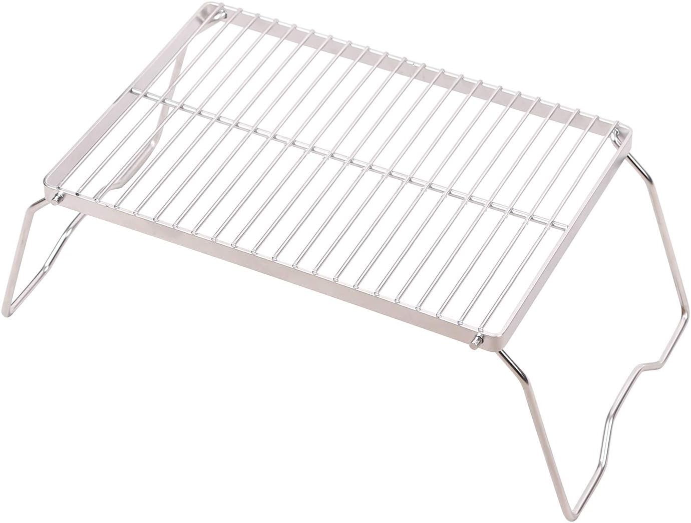 Large Campfire Grill 304 Stainless Steel Grate Folding Heavy Duty Carrying Bag