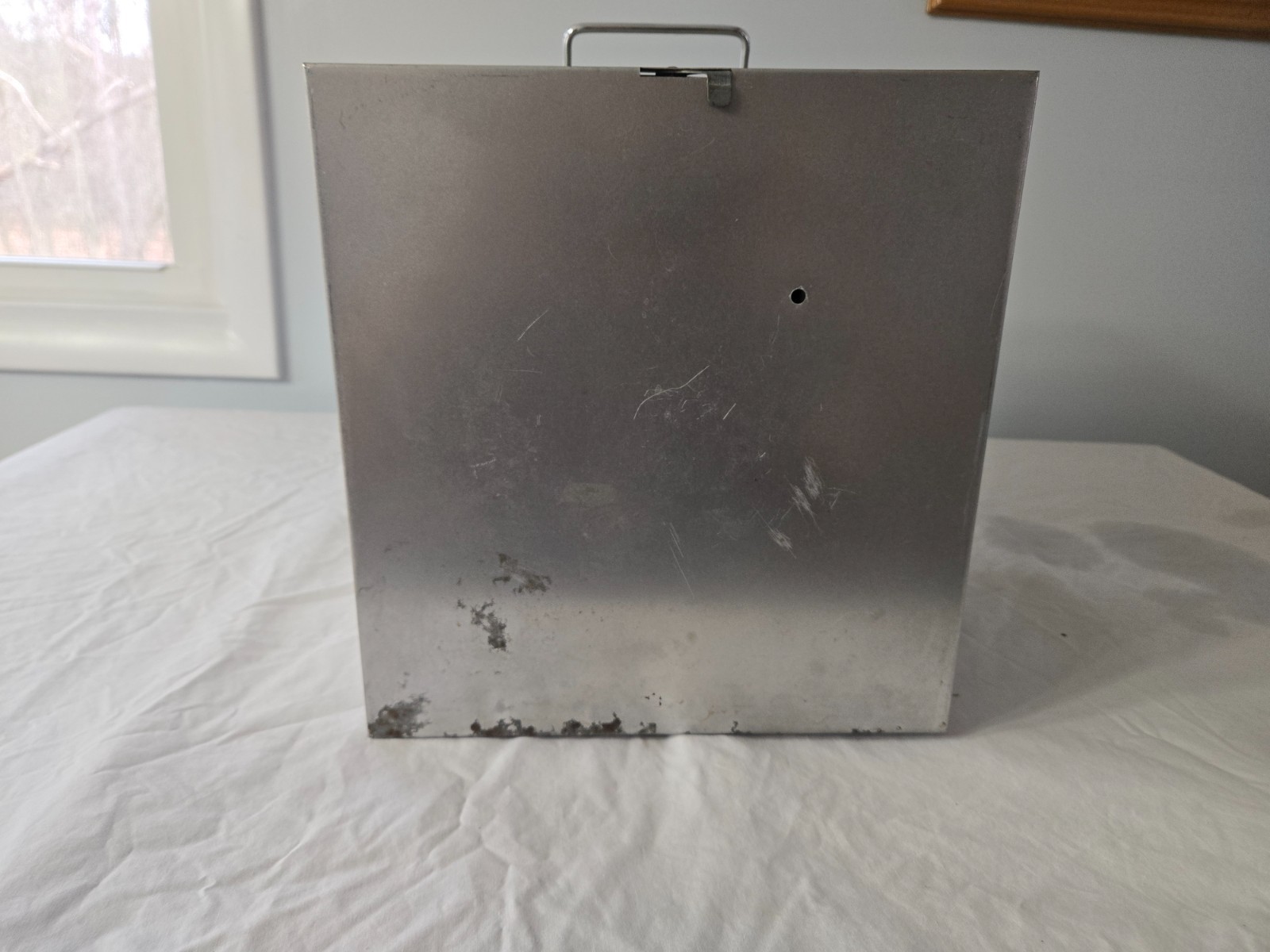VTG COLEMAN SILVER FOLDING CAMP STOVE TOP OVEN W/ORIGINAL BOX AND INSTRUCTIONS