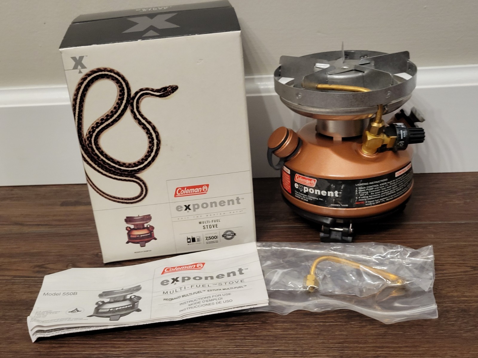 Coleman Exponent Multi-Fuel Stove Model# 550B725 Made in USA Camping NEW!