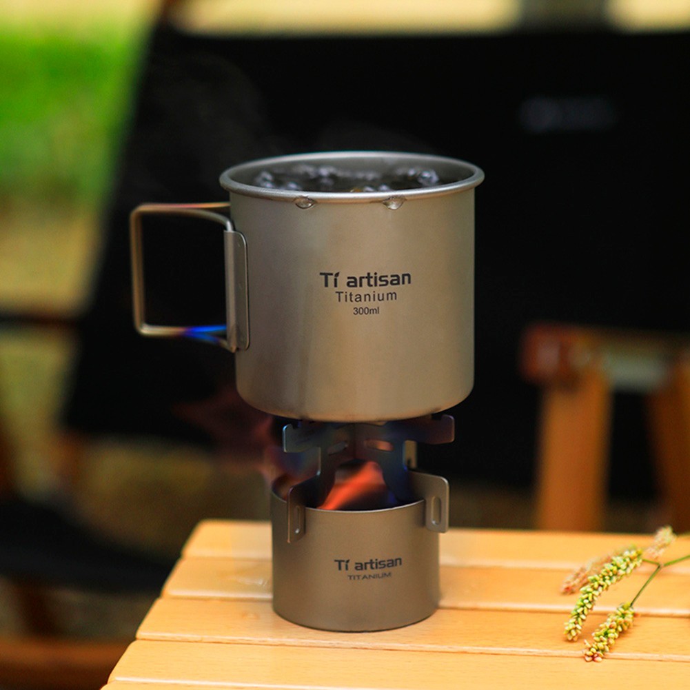 70ml Camping Titanium Stove Lightweight LiquidStove Furnace