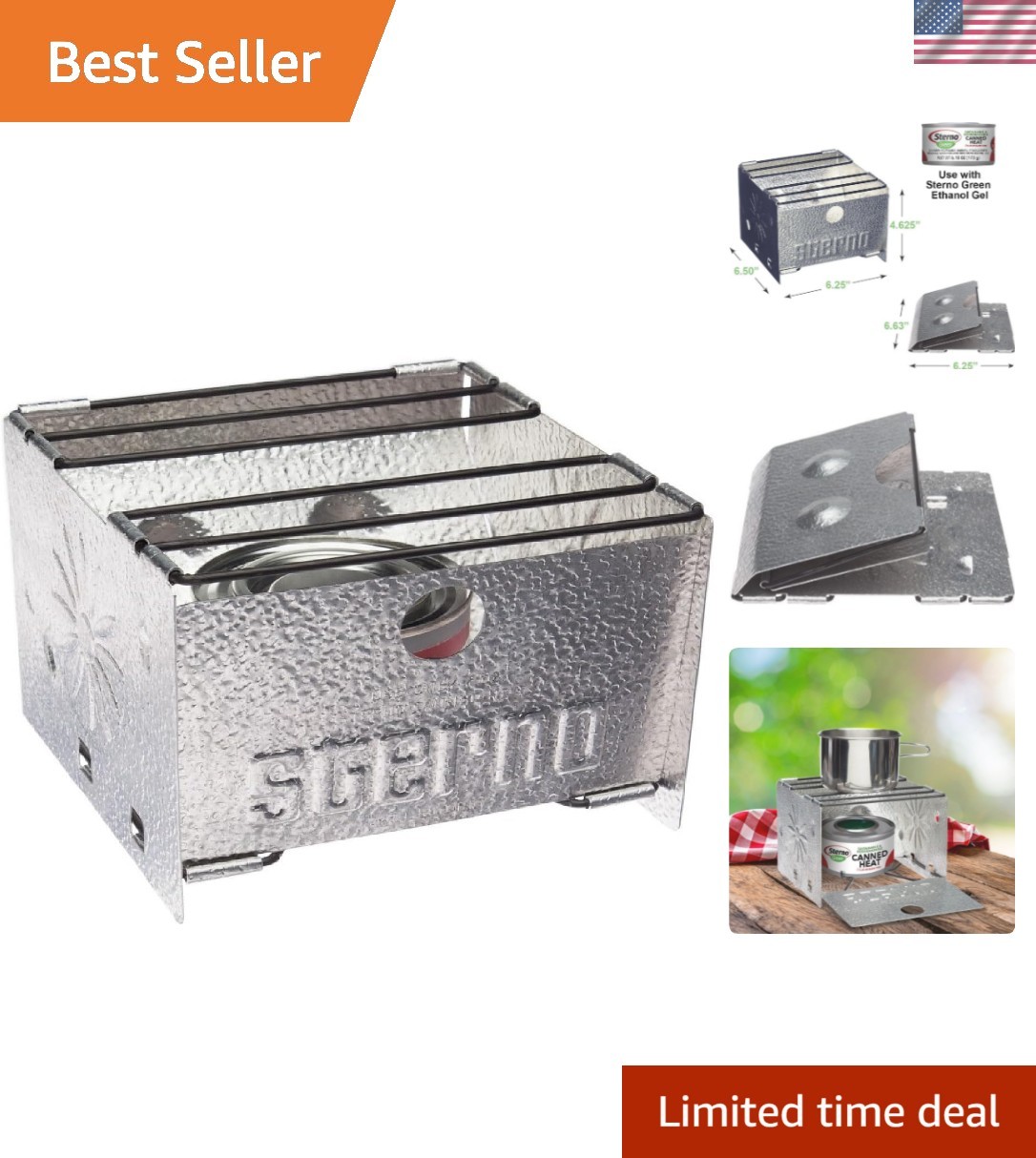 Foldable Portable Camping Stove – Easy-to-Assemble Outdoor Cooking Stove for …