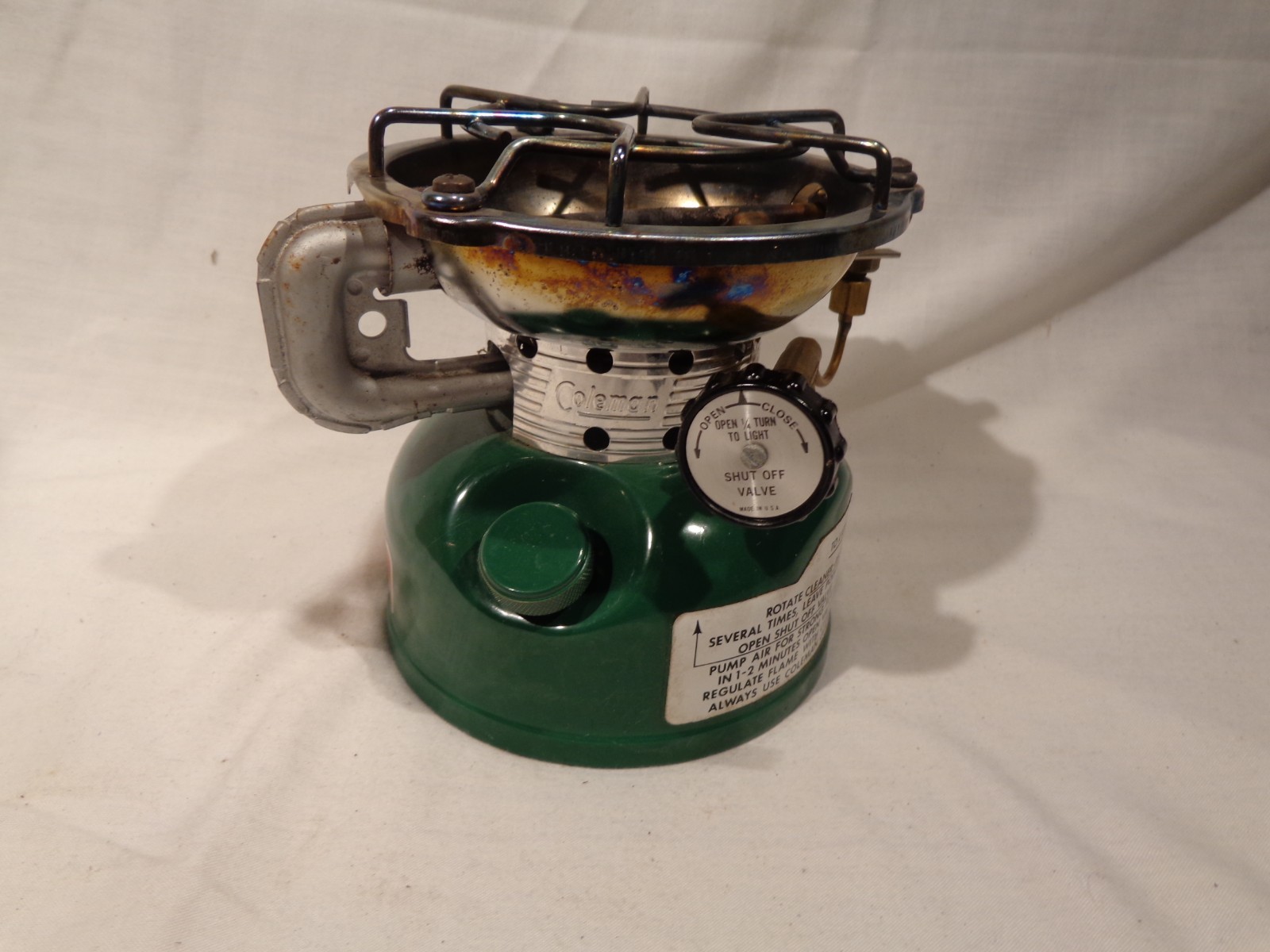 Vintage 9-84 Coleman 502 Camp Stove With Box Sportster Single Burner Tested
