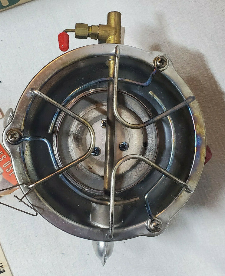 VTG 1971 COLEMAN 502-700 SPORTSTER SINGLE BURNER CAMP COOKING STOVE 11/71 & BOX