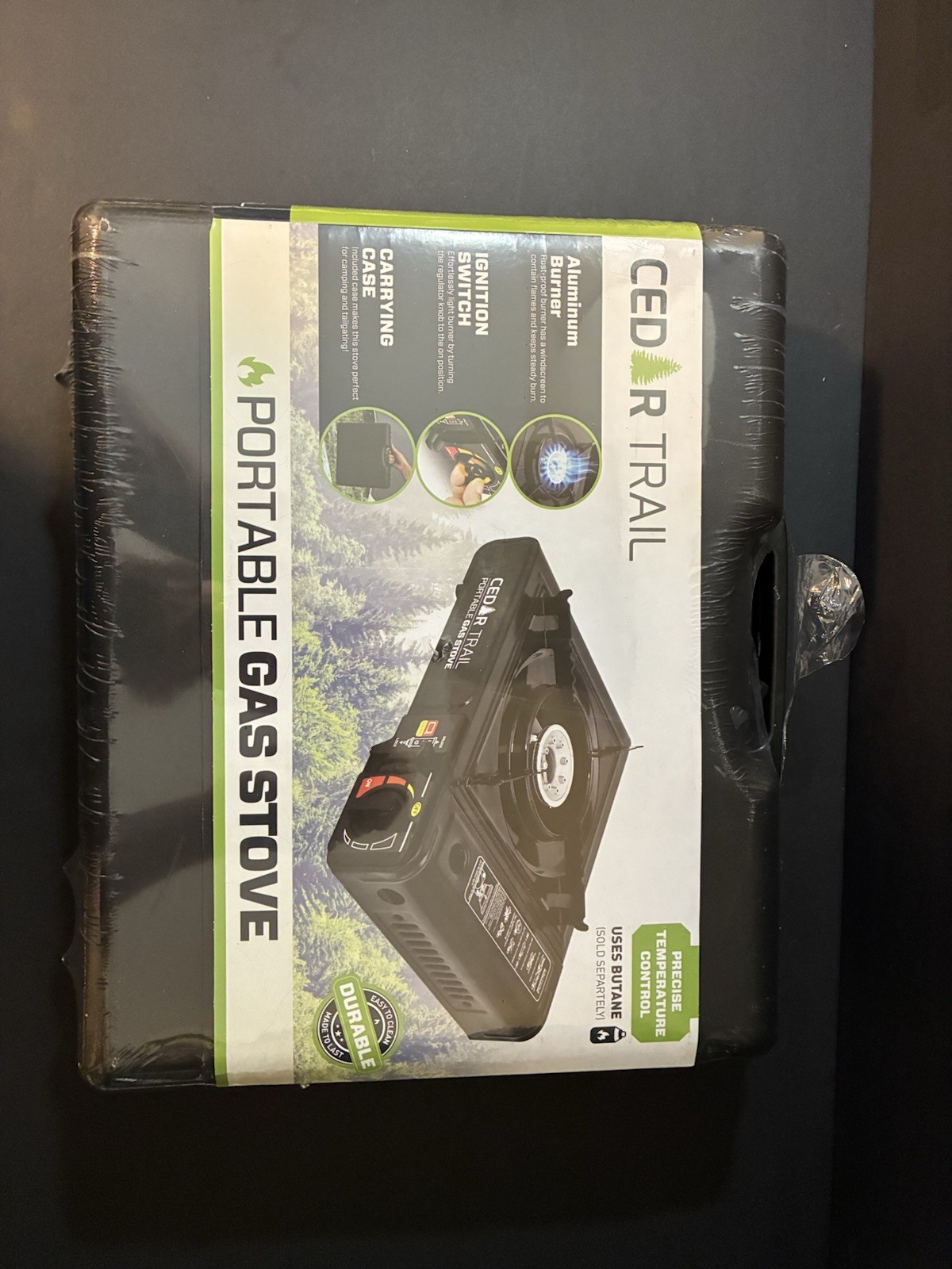 Cedar Trail Portable Gas Camping Stove Uses Butane ( Sold Separately)