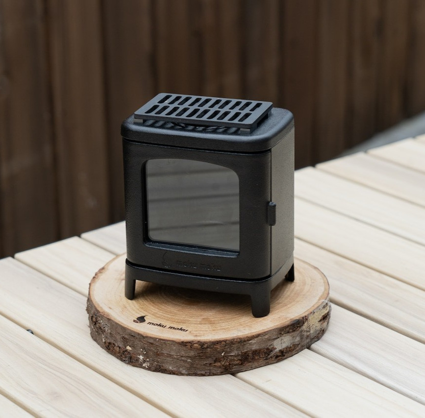 Small Cast Iron Stove Set For Outdoor and Indoor Use Camping Mini fireplace NEW