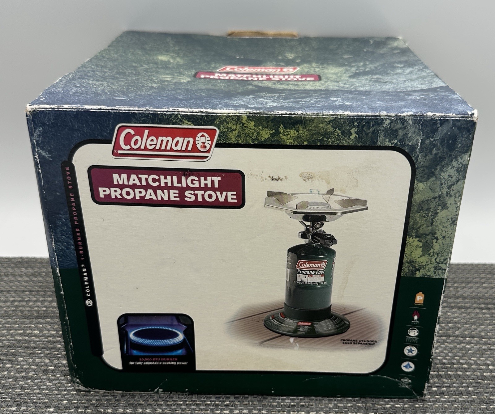 Coleman PerfectFlow Single 1-Burner Camping Outdoor Propane Stove 8″ Bowl