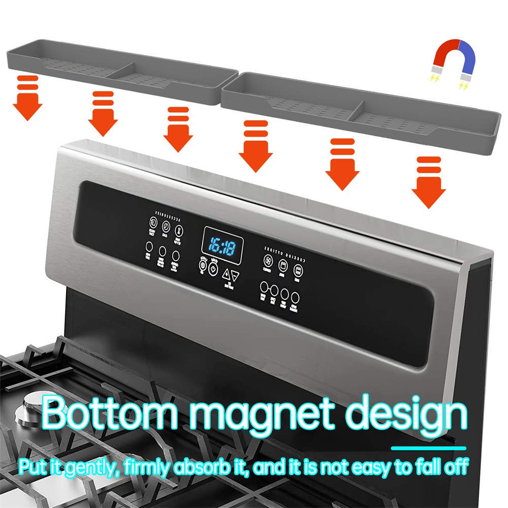 Magnetic Silicone Stove Top Shelf Over The Stove Spice Rack Magnetic Kitchen