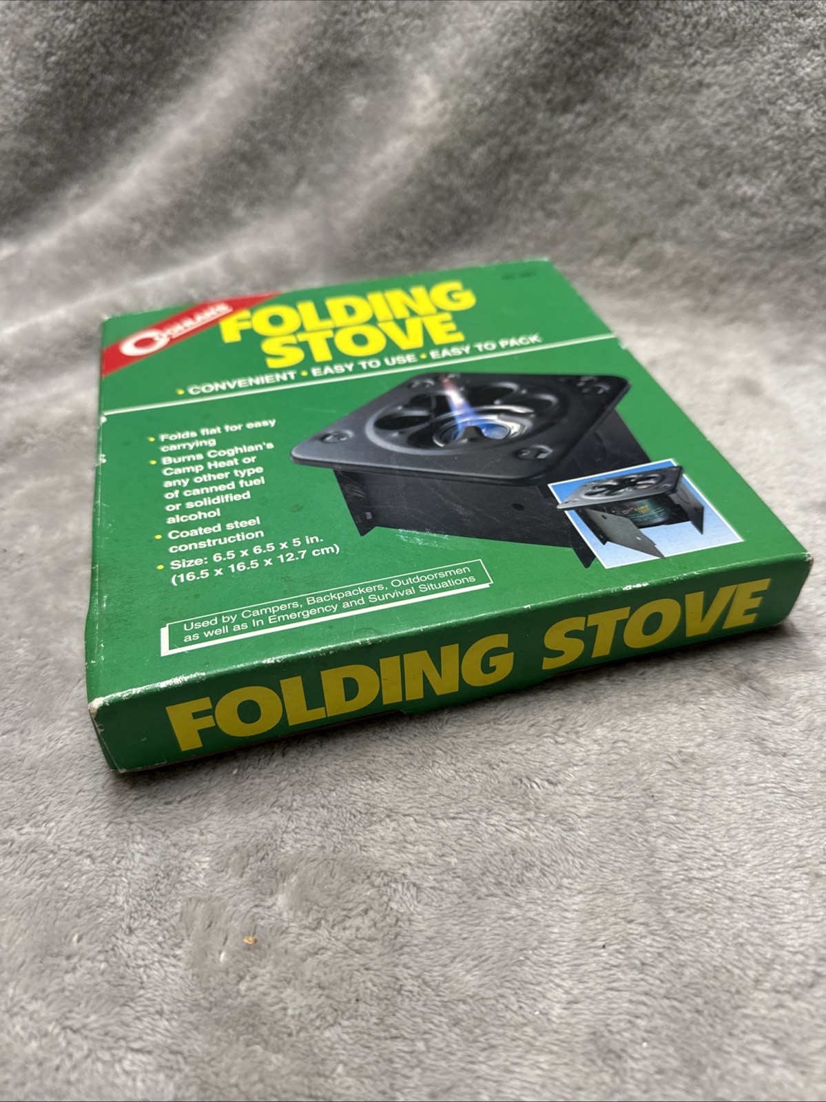 Coghlan’s Folding Stove Part #9957 Canned Fuel 1-Burner, Camp Survival Stove NEW